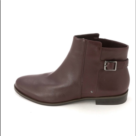 ALFANI ALF ACKE Women's Leather Burgundy Ankle Booties,Step’n Flex,Size 6.5 - Picture 1 of 12